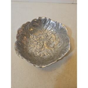 Vintage Arthur Court Bunny Rabbit Pewter Bowl Trinket Dish